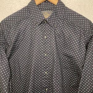 Panhandle Tuf Copper‎ Performance Shirt Mens L Geometric Cowboy Western